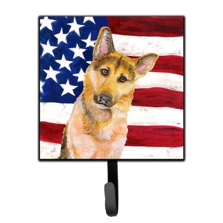 Carolines Treasures BB9711SH4 German Shepherd No 2 Patriotic Leash or Key Holder BB9711SH4